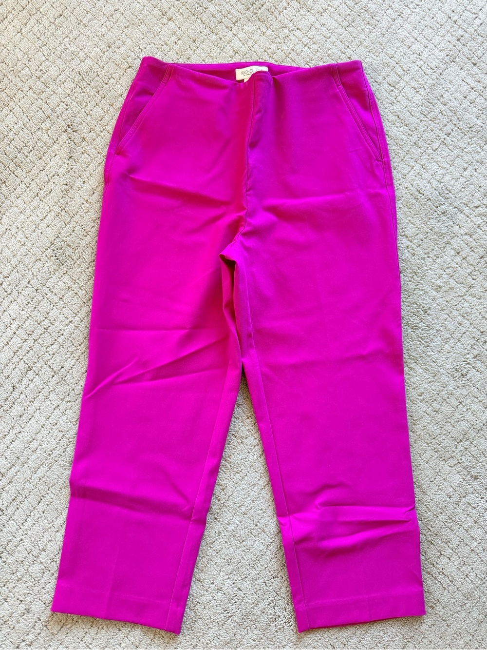 Rachel Zoe Bright Fuchsia Pull-On Tapered Pants